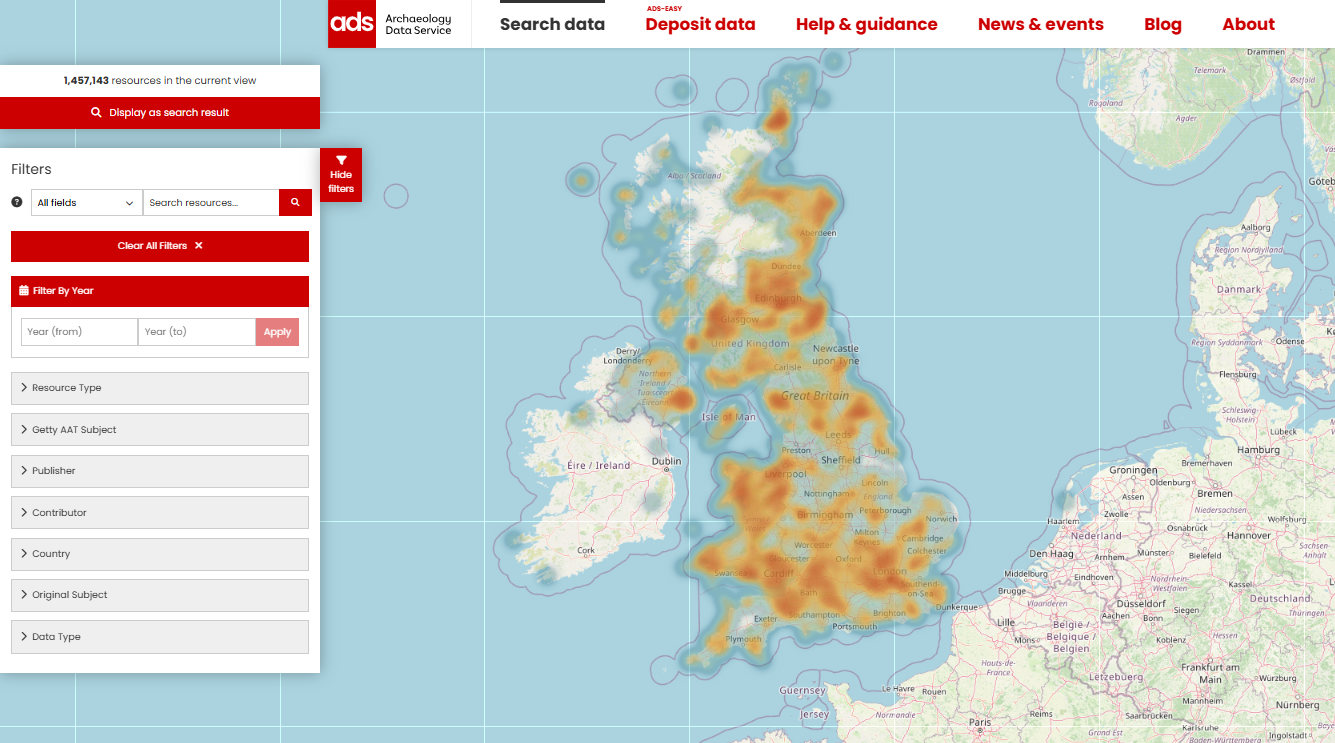 Map with display options