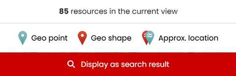 Pin icons used on the map to denote resource locations