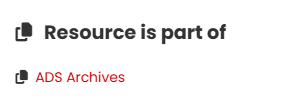 The Collection or dataset that the resource belongs to