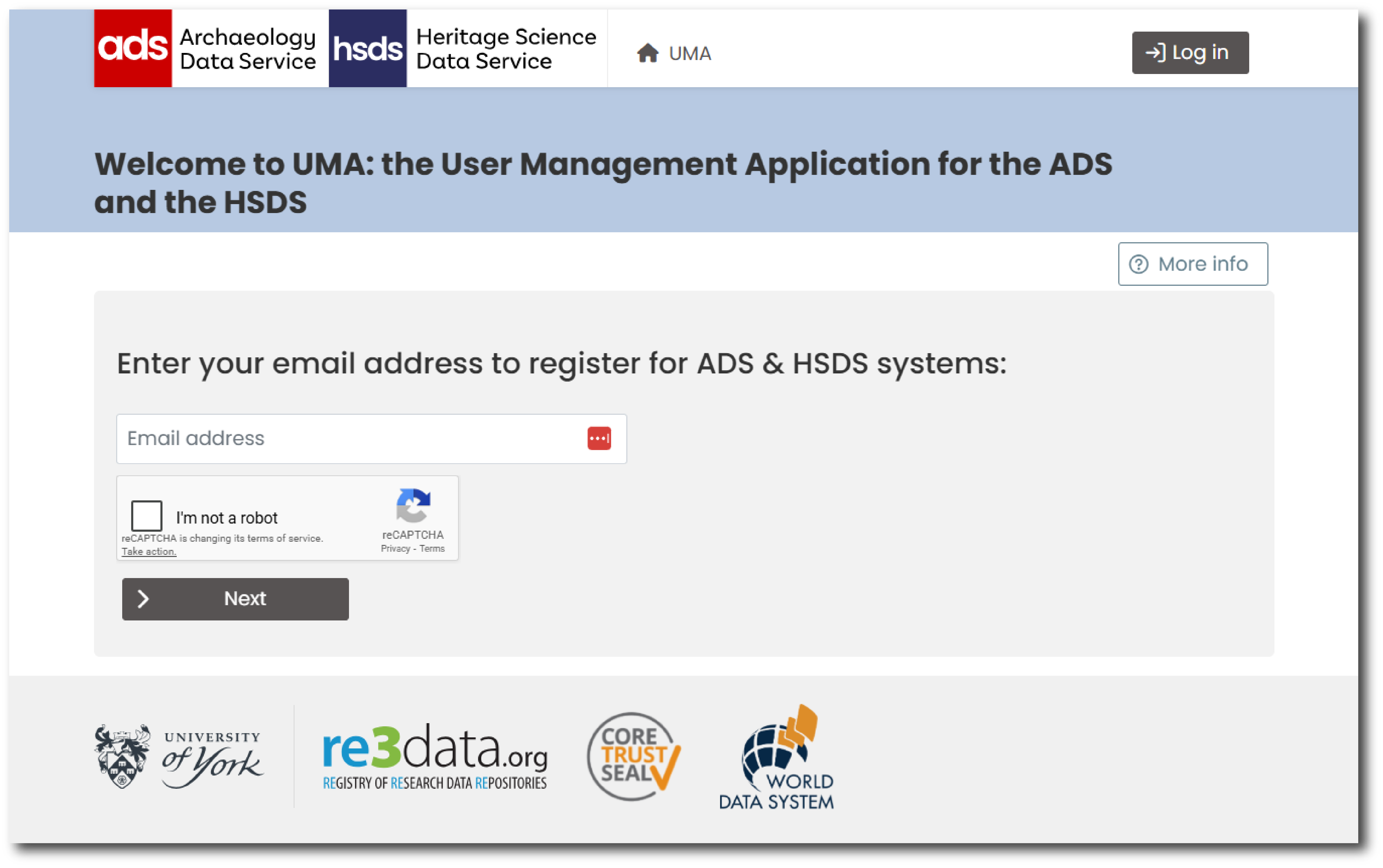 UMA Home page