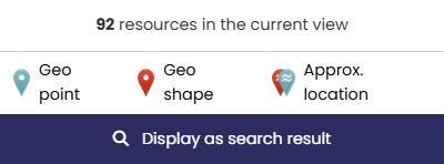 Pin icons used on the map to denote resource locations
